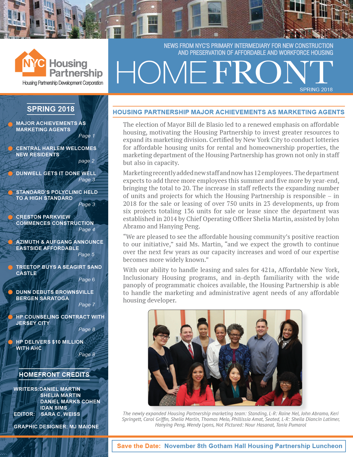 Updates NYC Housing Partnership