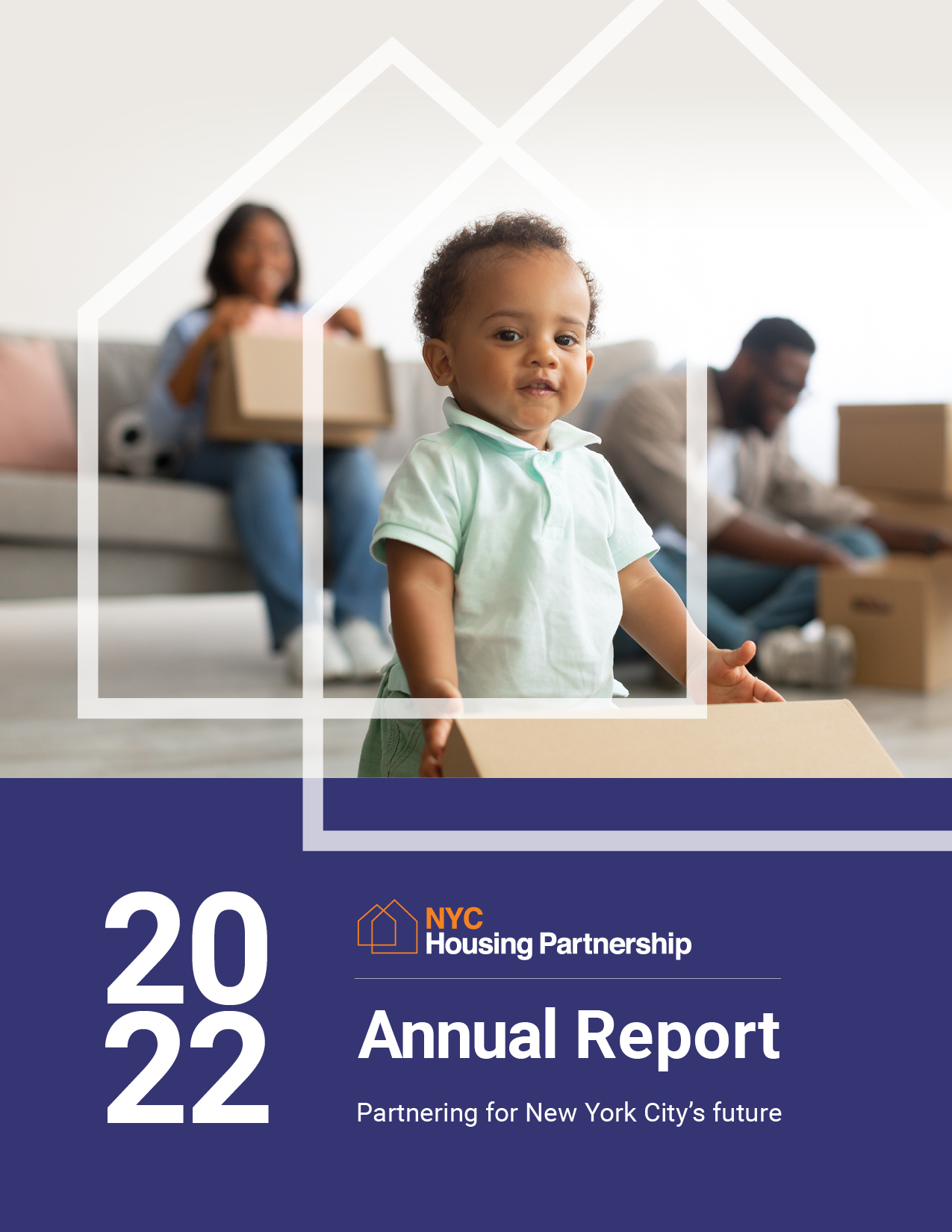 Front Cover of the 2022 NYC Housing Partnership Annual Report