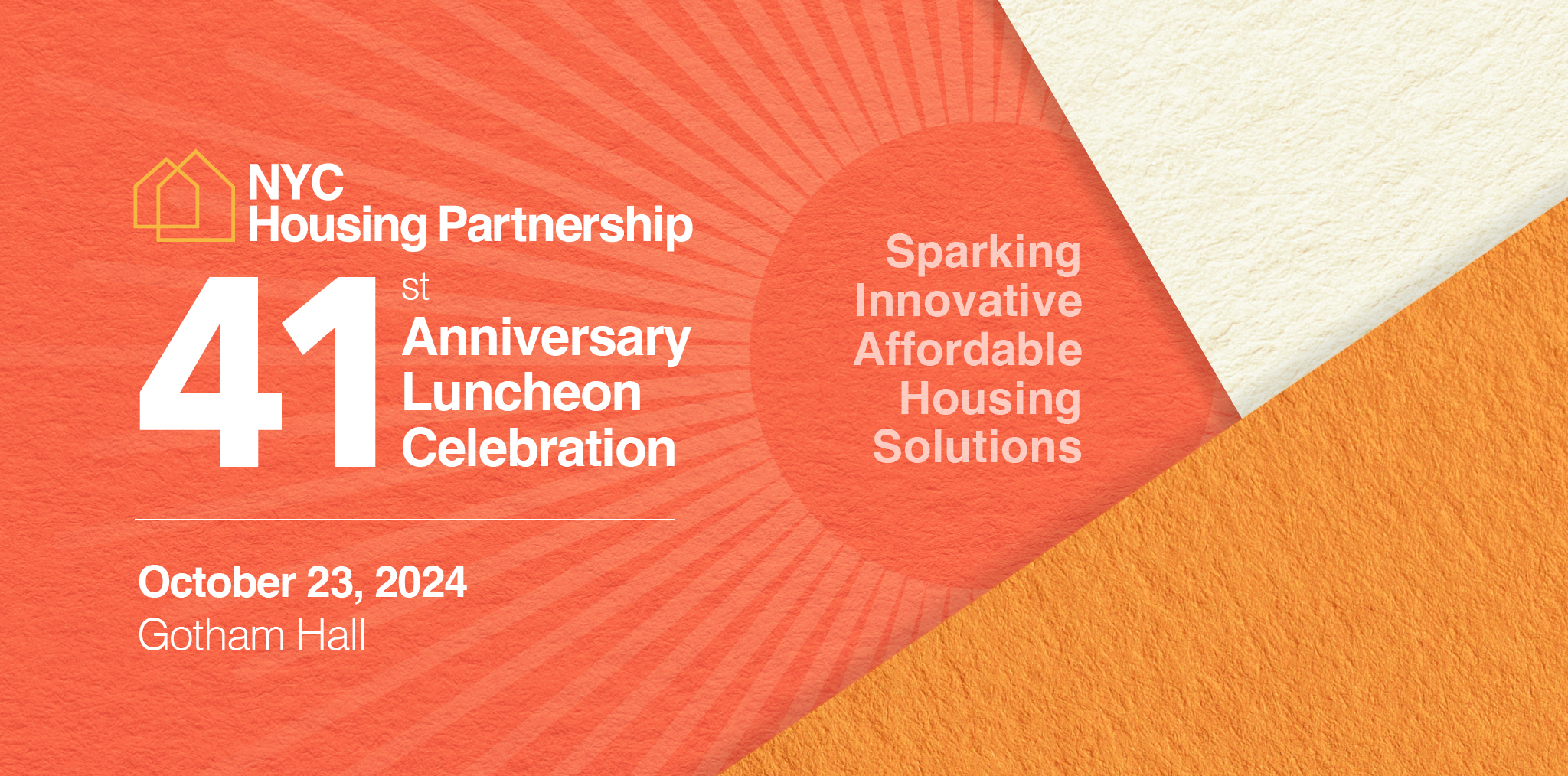 NYC Housing Partnership 41st Anniversary Luncheon Celebration - October 23, 2024 at Gotham Hall